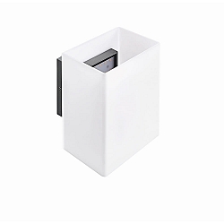 LED Au�enwandleuchte BALI, 12,5W, 3000K, 700lm, IP54, eckig, silber/opal