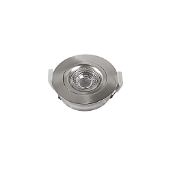 LED Recessed spot DL6809, 7W, 525lm, IP44, 2000-2800K, dimm to warm, cardanic swivelling, nickel matt
