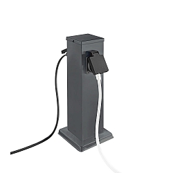 Energieverteiler BANGKOK, 2-fach, 26,5cm, anthrazit 