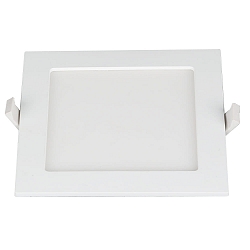 LED Einbaudownlight LE MANS, eckig, 12W, 3000/4000/6000K, 1000lm, IP44, dimmbar, wei�