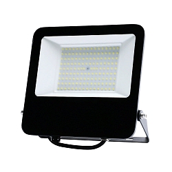 LED Flutlichtstrahler DERBY 2.0, 100W, 4000K, 16000lm, IP65, inkl. 1,4m Anschlusskabel mit freien Enden, schwarz