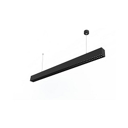 LED Pendel-/Anbauleuchte LINEAR, 31W, 4000K, 4000lm, UGR13, CRI90, IP20, direkt, 150cm, schwarz