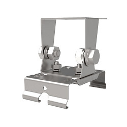 Befestigungsklammern f�r LED Feuchtraumleuchte SHARK-X (HEI-618010/-11/-13), Set mit 2 schwenkbaren Befestigungsklammern