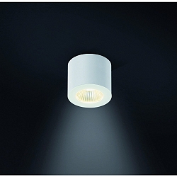 LED Aufbau-Downlight / Badleuchte OSO, IP44, rund, 7.5W 2700K 370lm 40�, CRi >90, dimmbar, starr, mattwei�