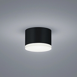 LED Bad-Deckenleuchte PALA, IP30, 9W 2900K 725lm, CRi >90, dimmbar, Aluminium / Acryl, mattschwarz