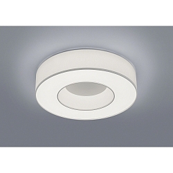 LED Deckenleuchte LOMO, IP20, � 46cm, Ringform, 34W 2800K 2500m, CRi >90, dimmbar, Schirm wei�