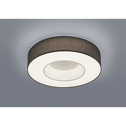 LED Deckenleuchte LOMO, IP20, � 46cm, Ringform, 34W 2800K 2500m, CRi >90, dimmbar, Schirm anthrazit