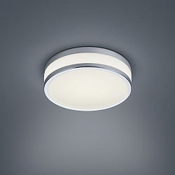 LED Bad-Deckenleuchte ZELO 29, IP44, � 29cm, mit Bewegungssensor, 18W 2900K 1420lm, CRi >90, chrom / opal