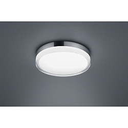 LED Bad-Deckenleuchte TANA 28, � 28cm, IP44, 18W 2900K 870lm, CRi >90, Glas teilsatiniert, chrom