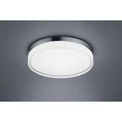 LED Bad-Deckenleuchte TANA 33, � 33cm, IP44, 22W 2900K 1050lm, CRi >90, Glas teilsatiniert, chrom