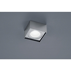 LED Aufbau-Deckenleuchte KARI, IP30, Eckig, 12 x 12cm, 12W 2700K 1030lm, CRi >90, dimmbar, mattnickel