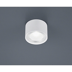 LED Aufbau-Deckenleuchte KARI, IP30, Rund, � 11.5cm, 12W 2700K 1030lm, CRi >90, dimmbar, mattwei�