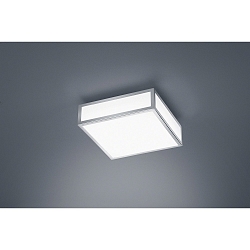 LED Bad-Deckenleuchte ZELO 22, IP44, 22 x 22cm, 12W 2900K 820lm, CRi >90, chrom / opal
