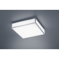 LED Bad-Deckenleuchte ZELO 30, IP44, 30 x 30cm, 19W 2900K 1310lm, CRi >90, chrom / opal