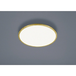 LED Decken-Fl�chenleuchte RACK, IP20, � 40cm, 21W 2900K 1800lm, CRi >90, dimmbar, blattgold
