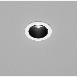 LED Ceiling recessed luminaire PIC LED, round, 2700K, IP20, white / inside matt