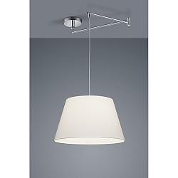 Pendelleuchte CERTO 1, IP20, E27, chrom, wei�
