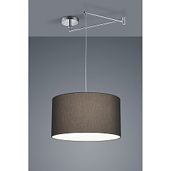 Pendelleuchte CERTO 2, IP20, E27, chrom, anthrazit