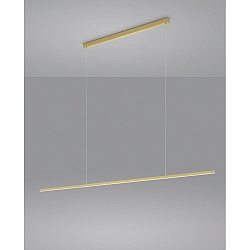 pendant luminaire LOOPY direct, with diffuser IP20, gold matt dimmable
