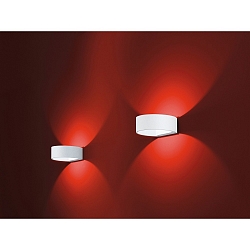 Wandleuchte FOSCA, IP20, halbrund, indirekt Up/Down, 9W 2700K 580lm, CRi >90, schaltbar, mattwei�