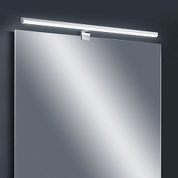 LED Wandleuchte / Spiegelleuchte GAIA 79, IP44, 79cm, 16W 2700-6400K 830lm, CRi >90, mit Fernbedienung, dimmbar, chrom