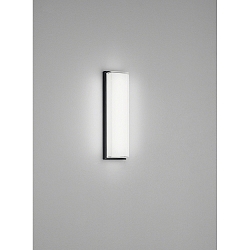 LED Wandleuchte / Spiegelleuchte COSI 31, IP30, 10W 2900K 660lm, CRi >90, dimmbar, Glas satiniert + poliert, mattschwarz