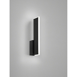 LED Wandleuchte NEX, IP20, eckig, 12W 2700K 1150lm, CRi >90, schaltbar, mattschwarz / satiniert