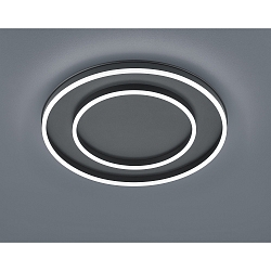 LED Ceiling luminaire SONA LED, 59,5cm, IP20, black matt