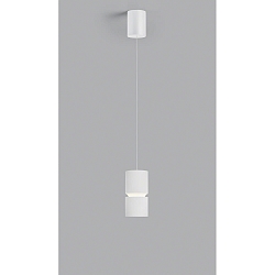 pendant luminaire ROK 1 flame, adjustable, direct / indirect, focusable IP20, white matt dimmable