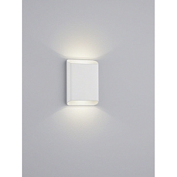 wall luminaire TOCO square, direct / indirect IP54, white matt dimmable