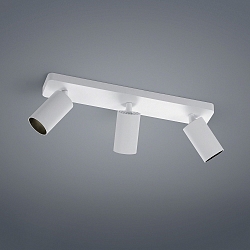 LED Ceiling luminaire RIWA LED, 3 flames, IP20, white matt