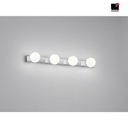 LED Wall luminaire LIS LED Bathroom luminaire, 4 flames, IP44, chrome