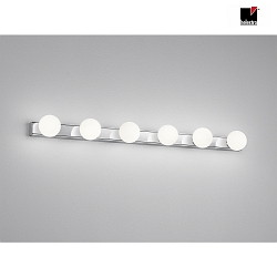 LED Wall luminaire LIS LED Bathroom luminaire, 6 flames, IP44, chrome