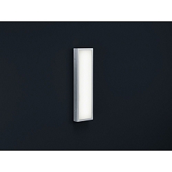 LED Au�enwandleuchte SCALA, IP44, 45.5 x 13cm, 13W 3000K 840lm, Acryl-Diffusor, edelstahl