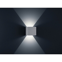 SIRI 44-L Wall luminaire IP54 silvergrey