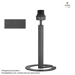 Table lamp base for shade HU-S180-01 to HU-S180-64, height 34cm, E27, with cable switch, ML Dark Titan