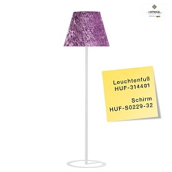 Floor lamp base MIU with ceiling flood, height 160cm, 4x E27, with series pull switch, without shade, white