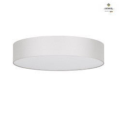 LED ceiling luminaire HAVANNA,  60cm, cream white, mother-of-pearl effect, washable (offwhite), dimmable, 30W 2700K 3350lm