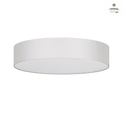 LED ceiling luminaire HAVANNA,  60cm, cream white, mother-of-pearl effect, washable (offwhite), dimmable, 30W 4000K 3600lm