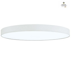 LED ceiling luminaire LUNA X,  50cm, 30W 2700K 3350lm, dimmable, chintz, white