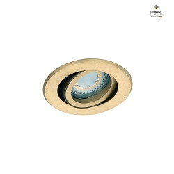 Recessed ceiling luminaire ILSOLE S, for GU10 or LED module, adjustable without socket, DA  6.8cm, ML Brass / Bronze