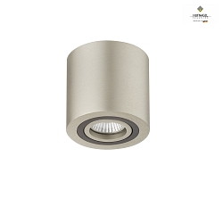 Ceiling luminaire ILSOLE R, spotlight insert rotatable & swiveling, GU10 max. 50W, ML Platinum / Dark Titan