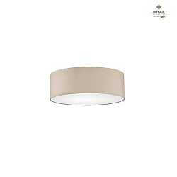 Ceiling luminaire MARA,  50cm, 3x E27, white fabric cover below / Chintz, melange