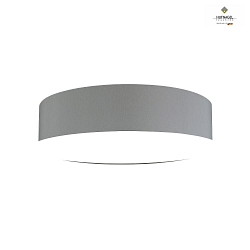 Ceiling luminaire MARA,  70cm, 6x E27, white fabric cover below / Chintz, light grey