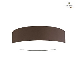 Ceiling luminaire MARA,  70cm, 6x E27, white fabric cover below / Chintz, mocha