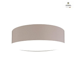 Ceiling luminaire MARA,  70cm, 6x E27, white fabric cover below / Chintz, melange