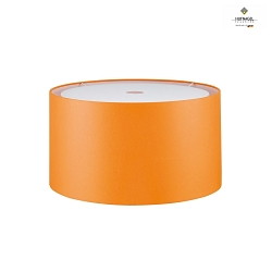 Shade for pendant luminaire LOOP / MIKADO,  40cm / height 22cm, open bottom, chintz, orange