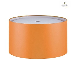 Shade for pendant luminaire LOOP / MIKADO,  50cm / height 22cm, open bottom, chintz, orange