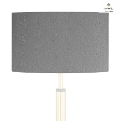 Shade for table lamp DROP / stool lamp MIU,  30cm / height 18cm, steel grey velvet