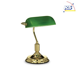Table lamp LAWYER TL1, E27, brass
